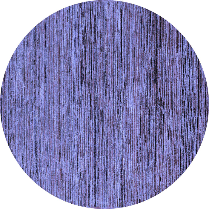 Round Machine Washable Abstract Blue Modern Rug, wshabs5267blu