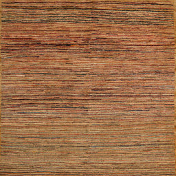 Square Machine Washable Abstract Orange Rug, wshabs5267