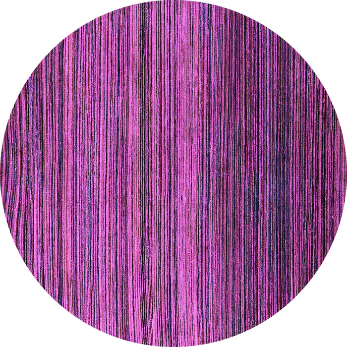 Round Machine Washable Abstract Purple Modern Area Rugs, wshabs5268pur