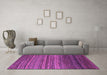 Machine Washable Abstract Purple Modern Area Rugs in a Living Room, wshabs5268pur