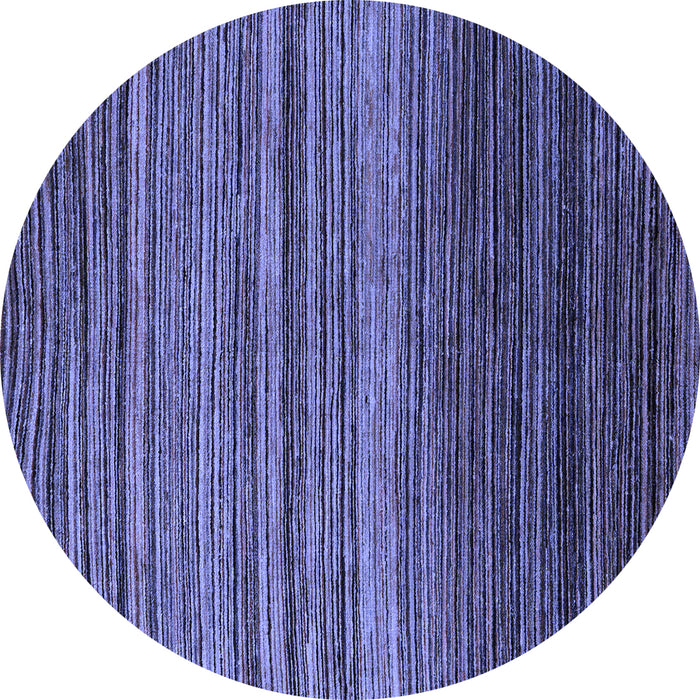 Round Abstract Blue Modern Rug, abs5268blu