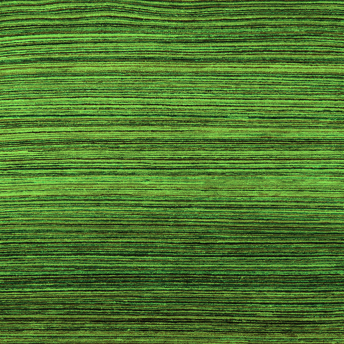 Square Machine Washable Abstract Green Modern Area Rugs, wshabs5268grn