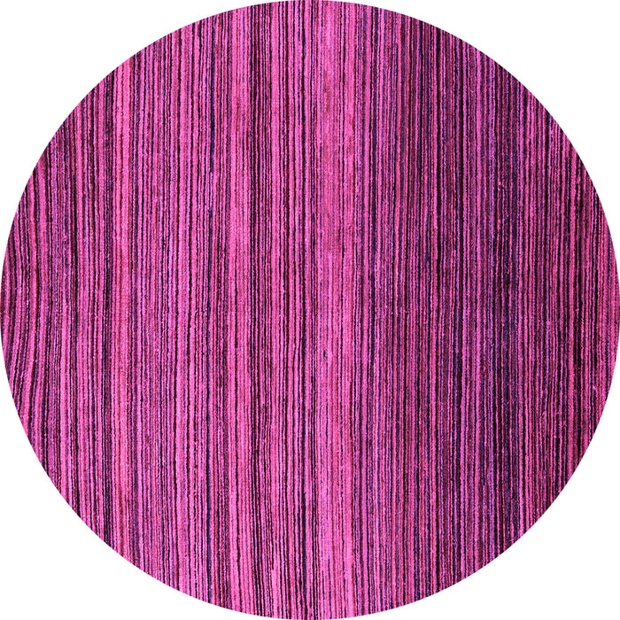 Round Abstract Pink Modern Rug, abs5268pnk