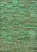 Abstract Turquoise Modern Rug, abs5269turq