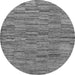 Round Abstract Gray Modern Rug, abs5269gry