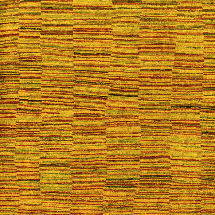 Machine Washable Abstract Yellow Modern Rug, wshabs5269yw