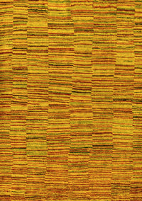 Abstract Yellow Modern Rug, abs5269yw