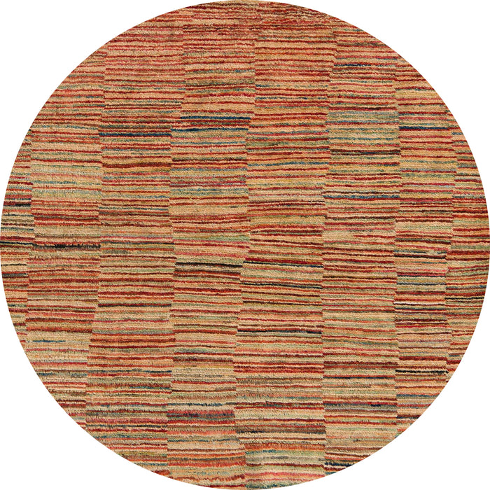 Round Abstract Gold Modern Rug, abs5269