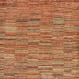 Square Machine Washable Abstract Gold Rug, wshabs5269