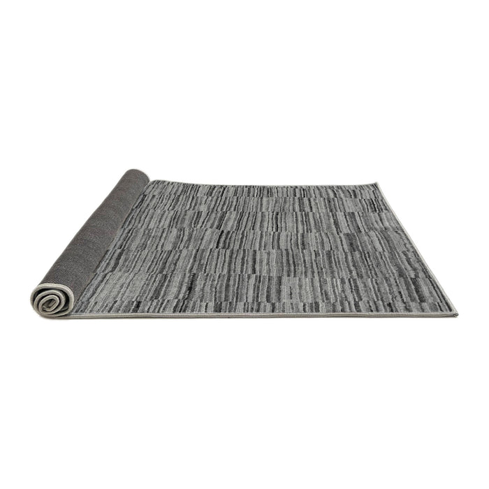 Sideview of Abstract Gray Modern Rug, abs5269gry