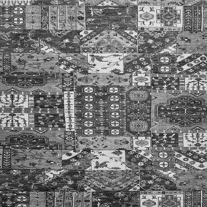 Square Machine Washable Southwestern Gray Country Rug, wshabs526gry