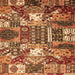 Square Southwestern Orange Country Rug, abs526org