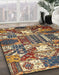 Abstract Brown Southwestern Rug in Family Room, abs526