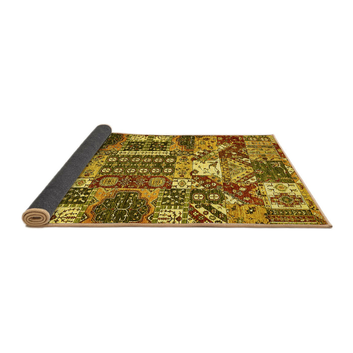 Sideview of Southwestern Yellow Country Rug, abs526yw