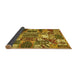 Sideview of Southwestern Yellow Country Rug, abs526yw