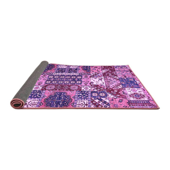 Sideview of Southwestern Purple Country Rug, abs526pur