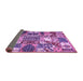 Sideview of Southwestern Purple Country Rug, abs526pur