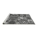 Sideview of Machine Washable Southwestern Gray Country Rug, wshabs526gry