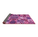 Sideview of Southwestern Pink Country Rug, abs526pnk