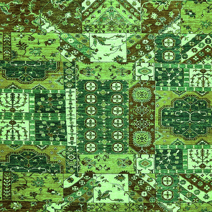 Southwestern Green Country Rug, abs526grn