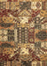 Machine Washable Southwestern Brown Country Rug, wshabs526brn