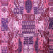 Square Southwestern Pink Country Rug, abs526pnk