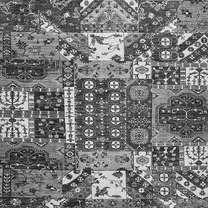 Machine Washable Southwestern Gray Country Rug, wshabs526gry