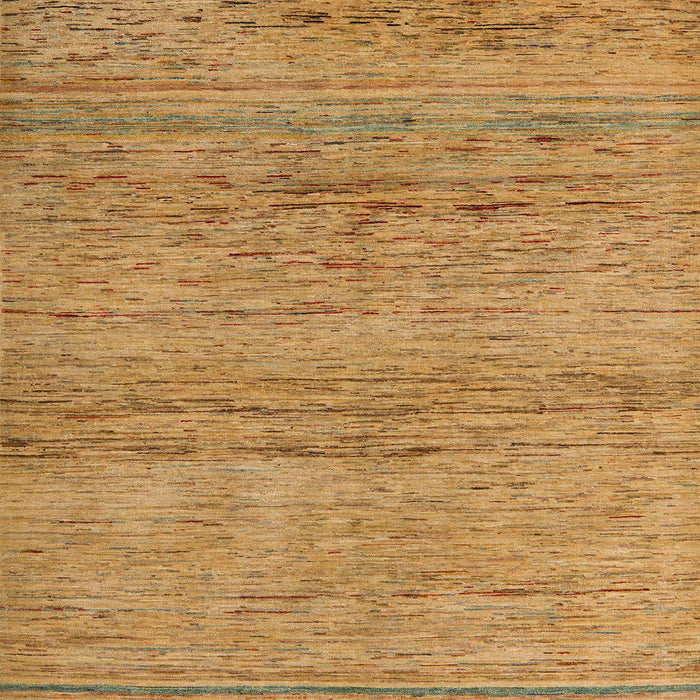 Square Abstract Yellow Modern Rug, abs5270