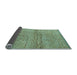 Sideview of Abstract Light Blue Modern Rug, abs5270lblu