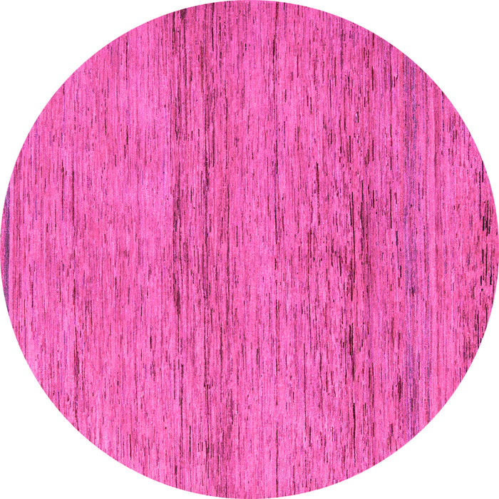 Round Abstract Pink Modern Rug, abs5270pnk