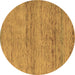 Round Abstract Brown Modern Rug, abs5270brn