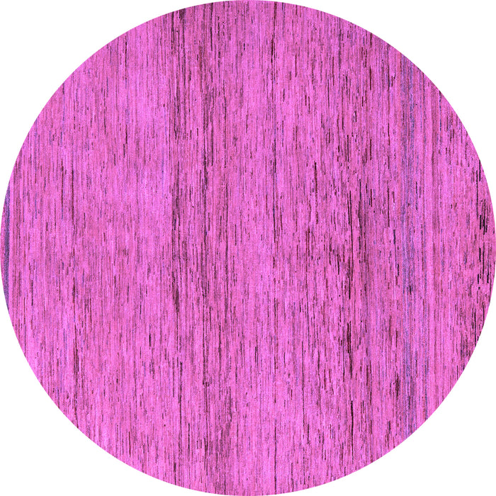 Round Abstract Purple Modern Rug, abs5270pur