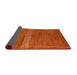 Sideview of Abstract Orange Red Modern Rug, abs5271