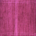 Square Abstract Purple Modern Rug, abs5271pur