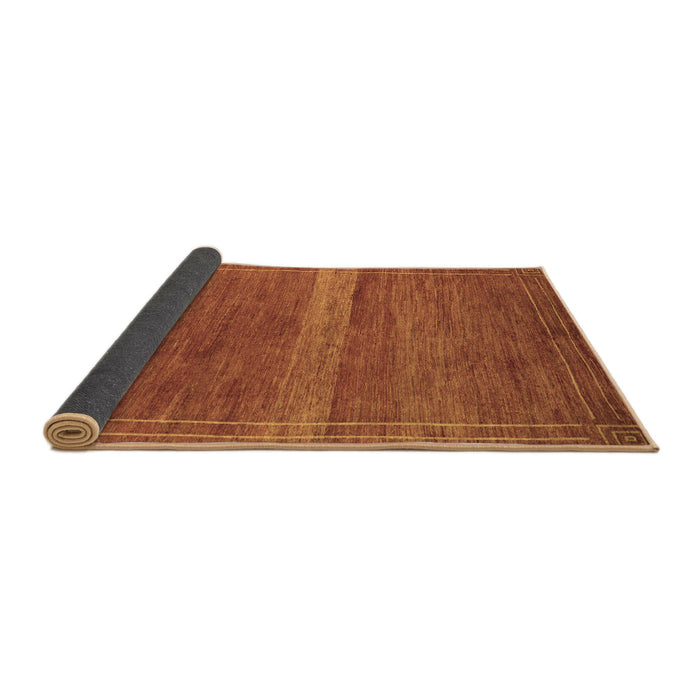 Sideview of Abstract Brown Modern Rug, abs5271brn