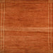 Square Abstract Orange Red Modern Rug, abs5271