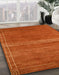 Abstract Orange Red Modern Rug in Family Room, abs5271