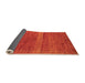 Sideview of Abstract Orange Modern Rug, abs5271org