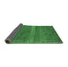 Sideview of Abstract Emerald Green Modern Rug, abs5271emgrn