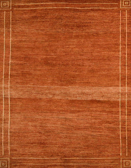 Abstract Orange Red Modern Rug, abs5271