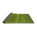 Sideview of Abstract Green Modern Rug, abs5271grn