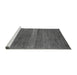 Sideview of Machine Washable Abstract Gray Modern Rug, wshabs5271gry