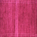 Square Abstract Pink Modern Rug, abs5271pnk