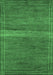 Machine Washable Abstract Emerald Green Modern Area Rugs, wshabs5271emgrn