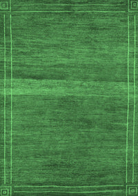 Abstract Emerald Green Modern Rug, abs5271emgrn