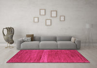 Machine Washable Abstract Pink Modern Rug, wshabs5271pnk