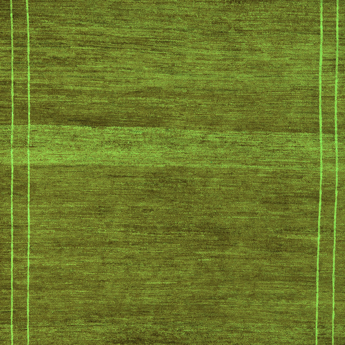 Machine Washable Abstract Green Modern Area Rugs, wshabs5271grn