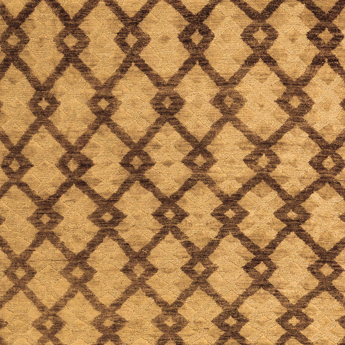 Machine Washable Abstract Brown Modern Rug, wshabs5272brn