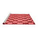 Modern Red Washable Rugs