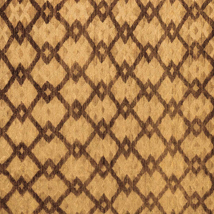 Square Machine Washable Abstract Brown Modern Rug, wshabs5272brn